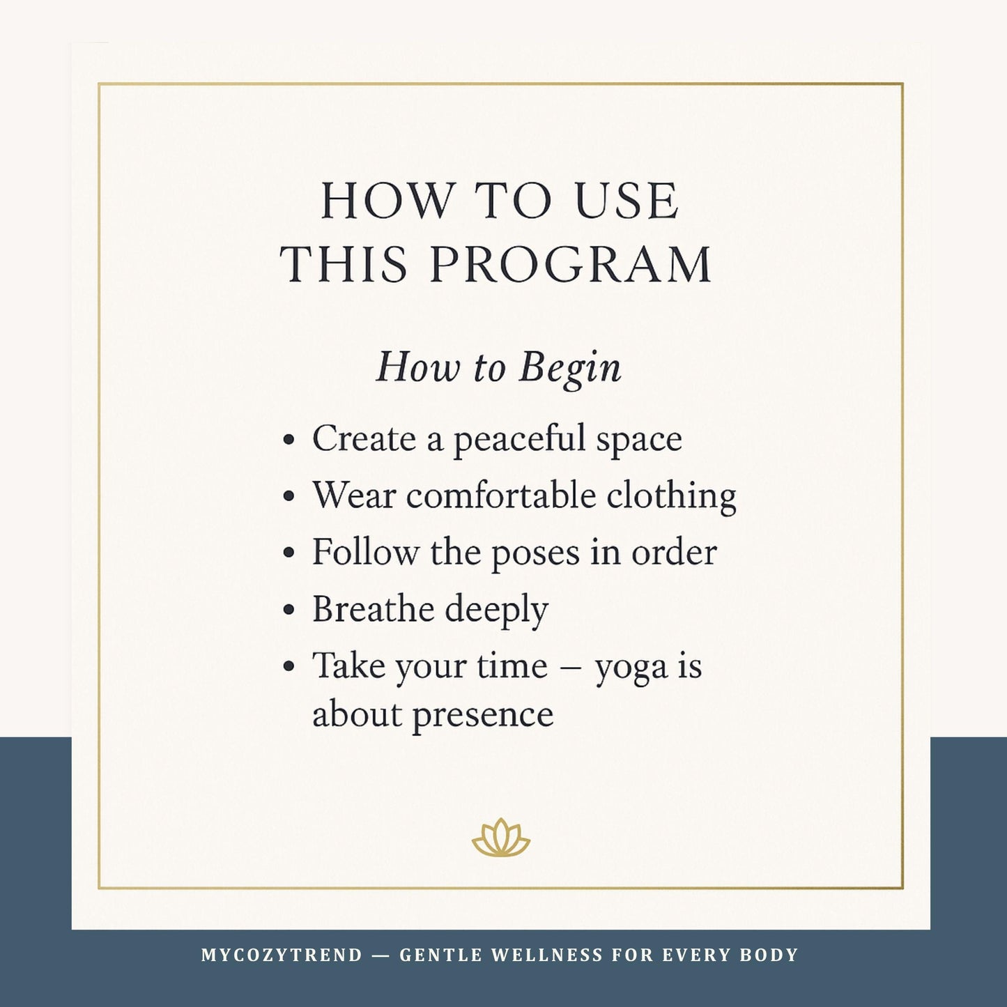 Beginner Yoga Flow PDF – 10 Gentle Poses for Home Practice | printable beginner yoga routine for seniors, gentle stretching PDF
