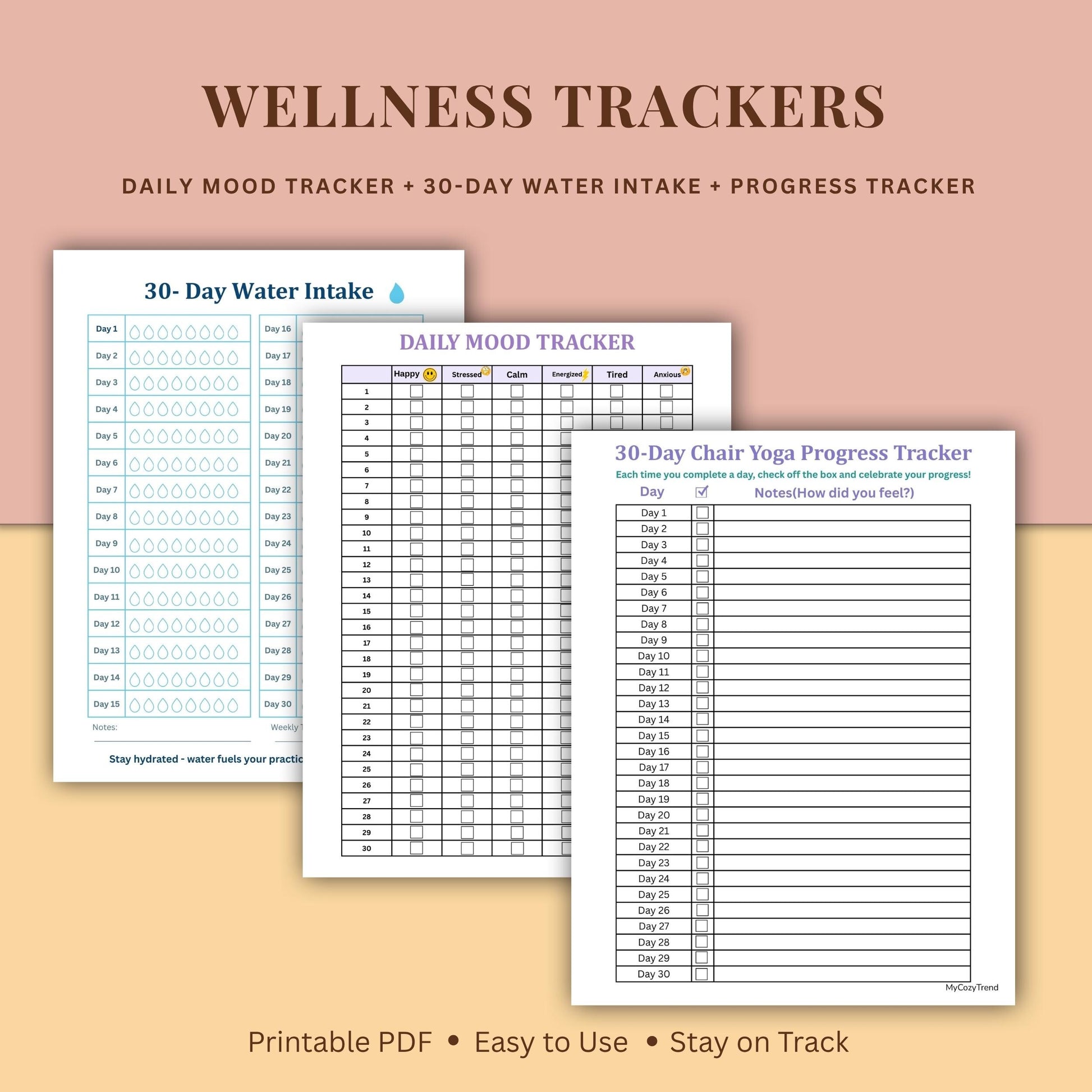 Beginner Chair Yoga Program – Gentle 7-Day Routine | printable seated yoga for seniors and beginners PDF