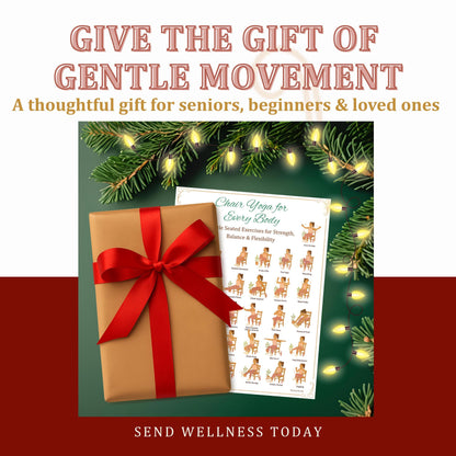 Chair Yoga Plan for Seniors & Beginners – Mobility & Stretch Routine | gentle seated yoga printable for seniors PDF